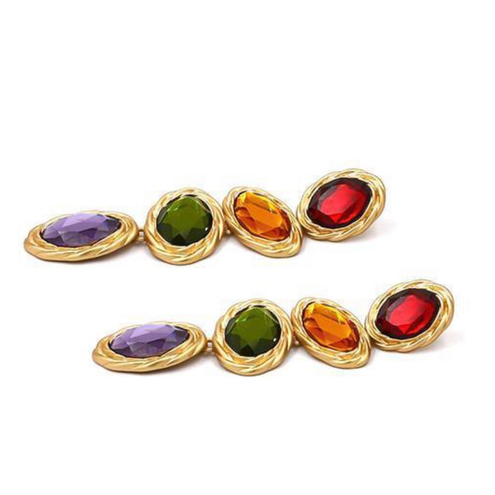 Gemstone Ruby Earrings - image 2
